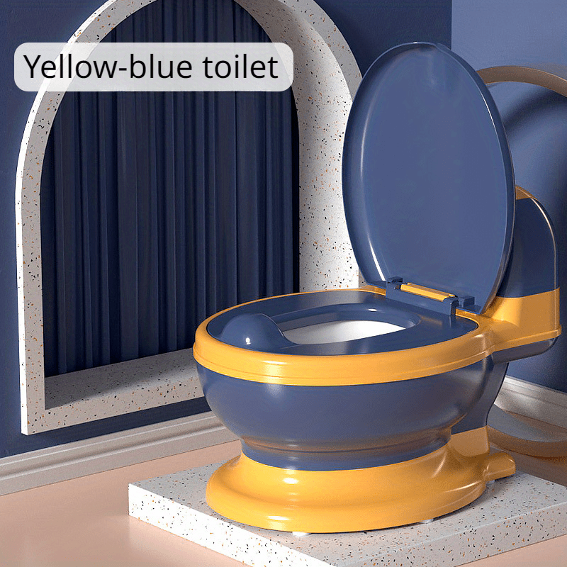 Kids Potty Training Toilet with Soft Seat Removable Potty Splash Guard Pink Blue