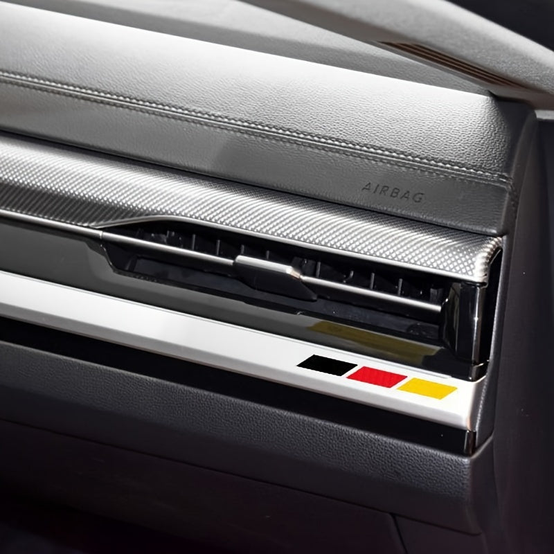 Tri-Color Pinstriping Tape for B-Pillar Scratch-Resistant Decorative Sticker