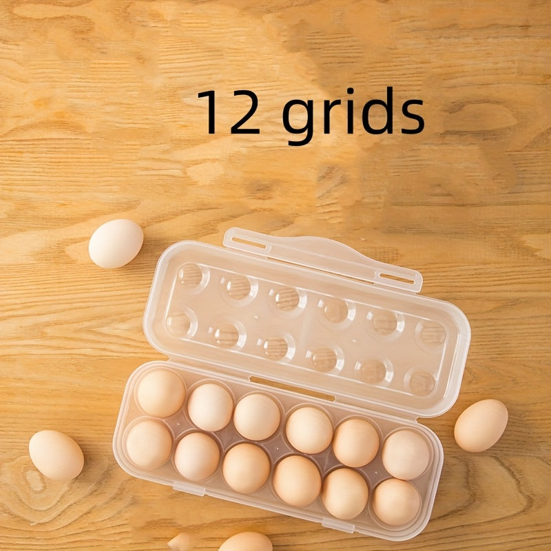 Egg Storage Box Transparent Shockproof Stackable Plastic Organizer for Refrigerator