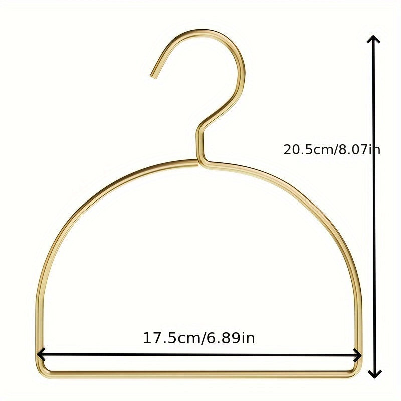 Golden Metal Scarf Hangers Set of 2 4 or 6 Iron Closet Organizer for Neckties and Scarves