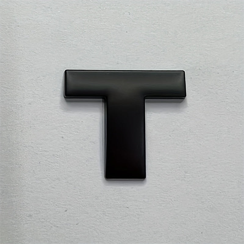 Металлические наклейки с буквами из цинкового сплава, автомобильные наклейки, черные номера, наклейки с именами