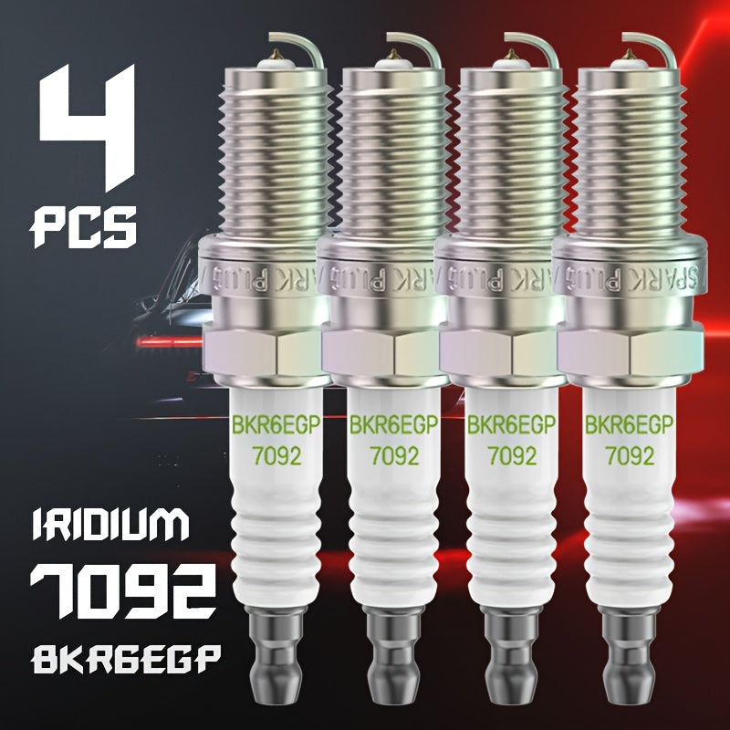 Set of 4 Spark Plugs for Car Engines, Compatible with Multiple Models