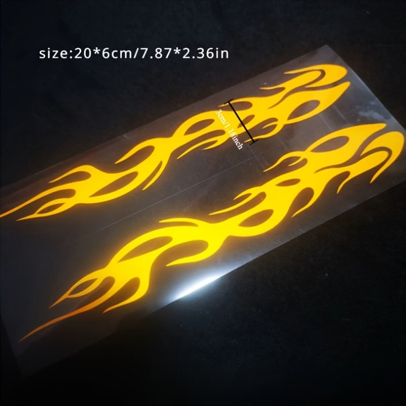 Mototsikl vinil yozuvlari uchun reflektiv rangli olov stikerlari