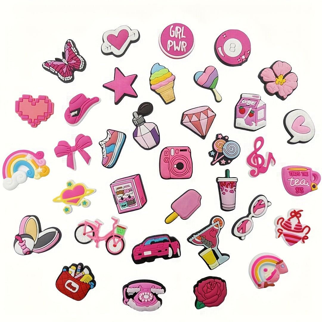 Pink Random Series Design Elements for DIY Crafts Party Decorations