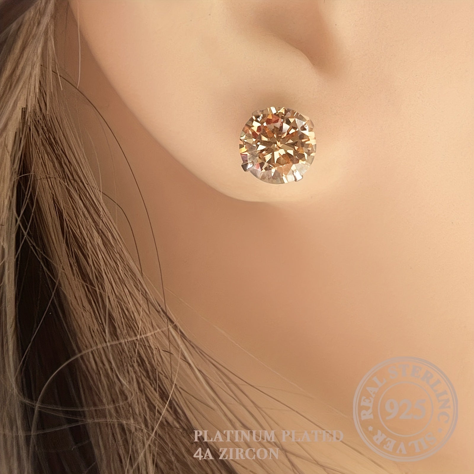 Ushbu nafis dumaloq shampan rangidagi sirg'alar 925 oltin bilan tayyorlangan bo'lib, har kuni kiyish, sayohat qilish, ziyofatlarga qatnashish yoki zamonaviy va modali aksessuar sifatida sovg'a berish uchun mukammaldir.