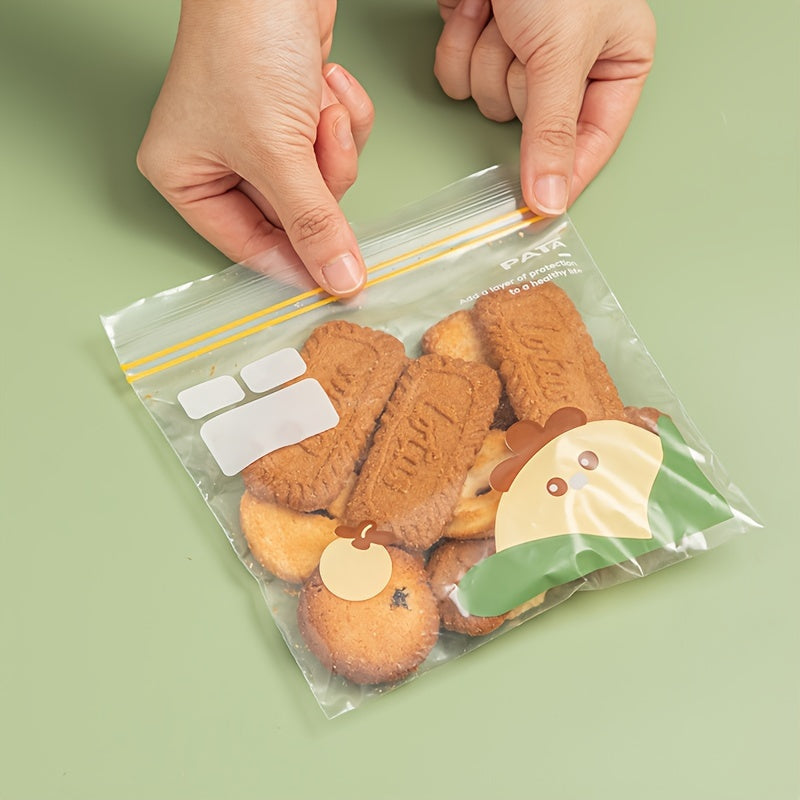 Многоразовые сумки для хранения, набор из 15, 20, 30 штук, герметичные застежки-молнии, органайзер для продуктов, фруктов, овощей, круп