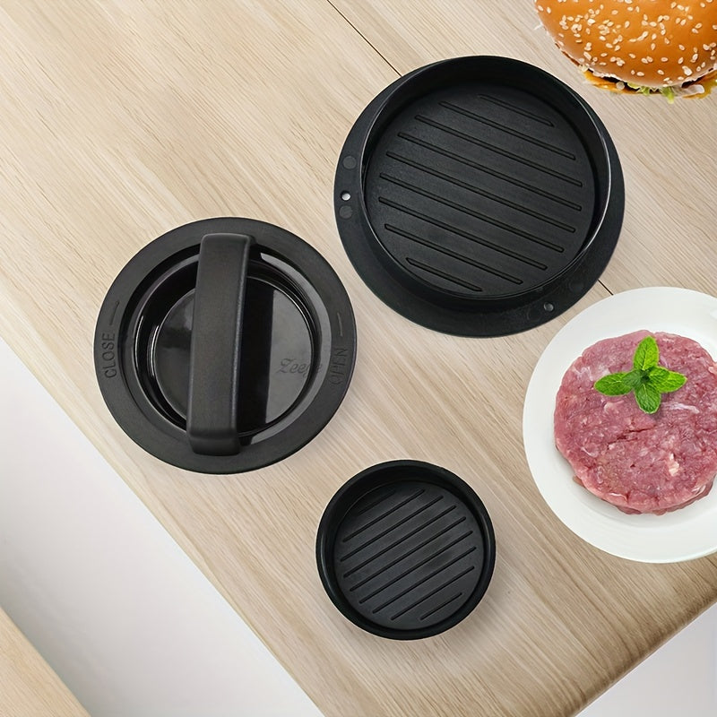 Manual Hamburger Meat Press and Rice Ball Mold, Round 3-in-1 Kitchen Tool