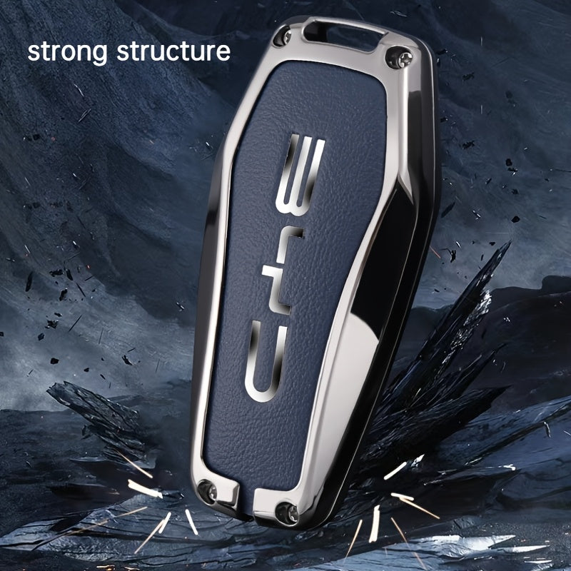 Universal Faux Leather Car Key Cover Protective Case with Anti-Drop Feature