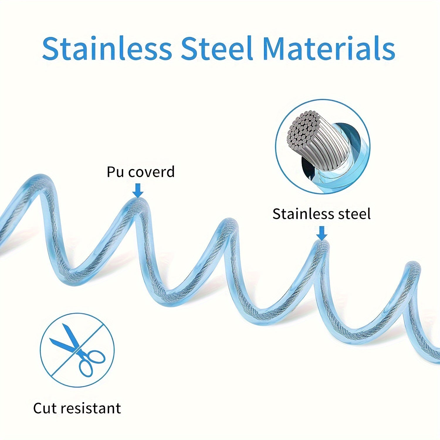 Children's Safety Wristband with Reflective Material and Induction Lock Blue Polyester