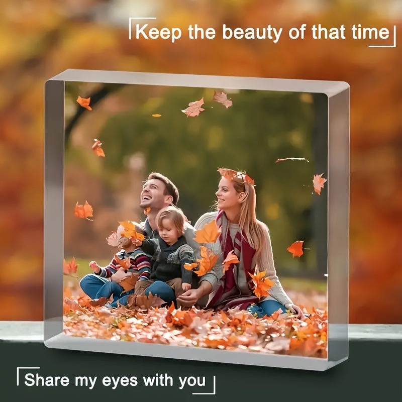 Acrylic Photo Holder 3D Desktop Decoration for Home Office Valentine's Day Gift