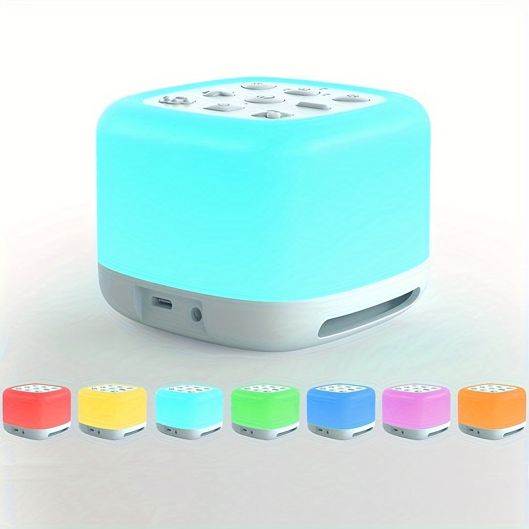 Rechargeable Portable Sleep Sound Machine with 7 Colors Night Light and 40 Soothing Sounds