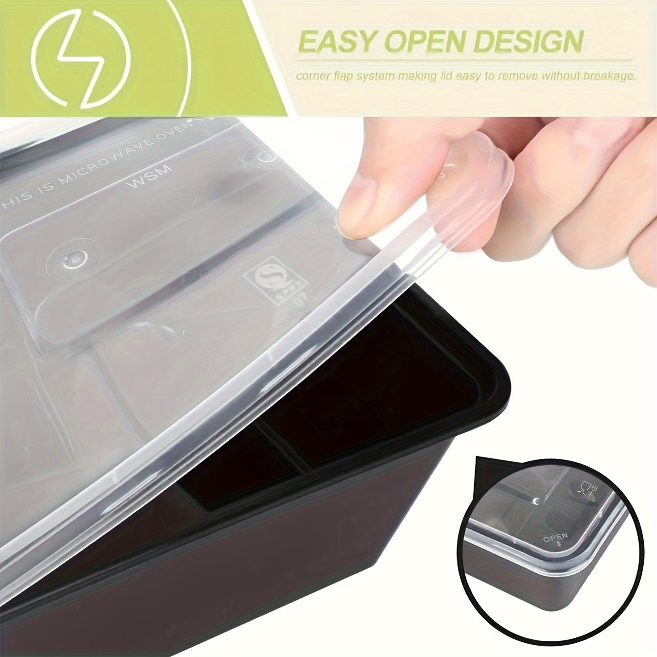 30 Pack 26 Oz Plastic Food Storage Containers with Lids BPA Free Microwave Safe