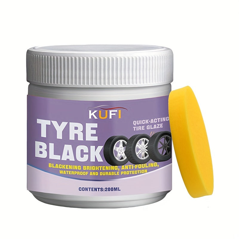 Воск для блеска шин автомобиля, долговременная защита, улучшение глянца, стойкое покрытие