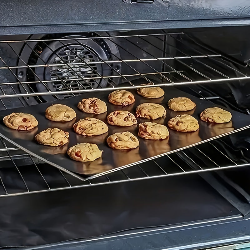 Non-Stick BBQ Grill Mats Set of 3 High-Temperature Reusable Teflon Baking Sheets