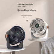 Rechargeable Smart Home Fan with USB, Desktop and Wall Mount, Indoor Outdoor