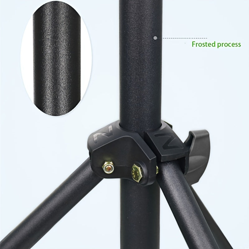 Soporte para proyector ajustable en altura con bandeja, trípode plegable para uso en exteriores e interiores, negro