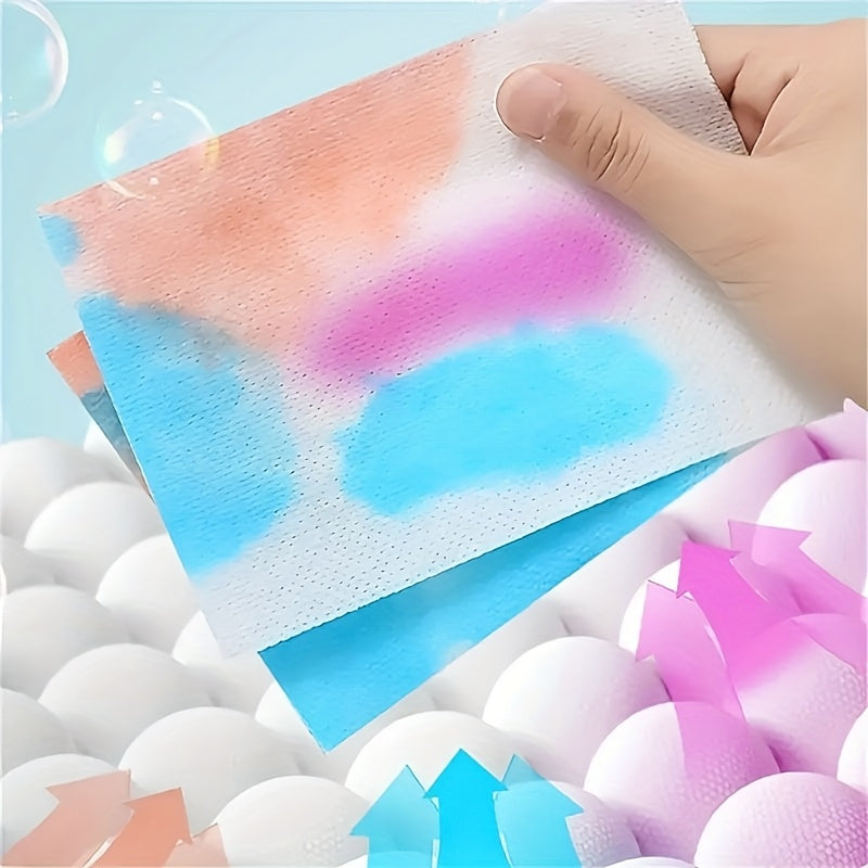 100Pcs Color Catcher Sheets Laundry Color Run Remover Cloth Dye Absorption
