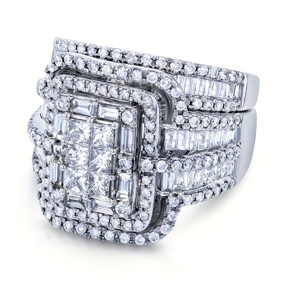 Vintage Style Luxury Rings with Zirconia Stones for Men and Women