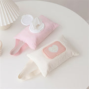 Large Capacity Heart-Shaped Tissue Holder for Diapers and Wipes Portable Flip-Top Design