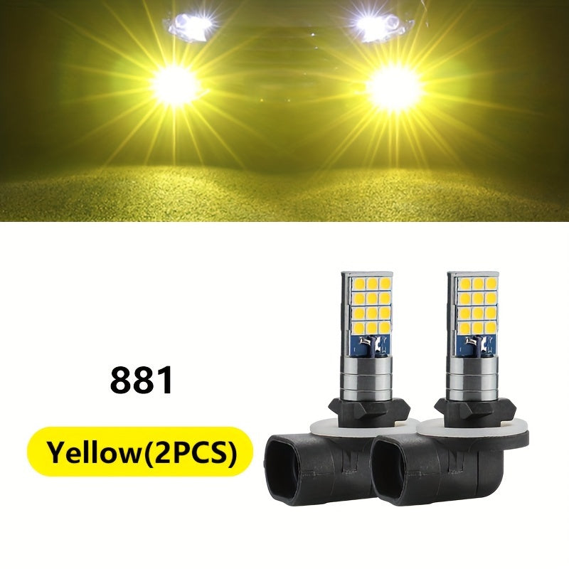 Car LED Fog Light Bulb 6000K White Ice Blue Yellow White 2 Pack