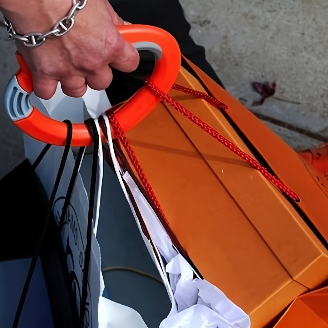 Porta bolsas de supermercado de bloqueo automático con una sola mano, agarre ajustable y diseño ergonómico