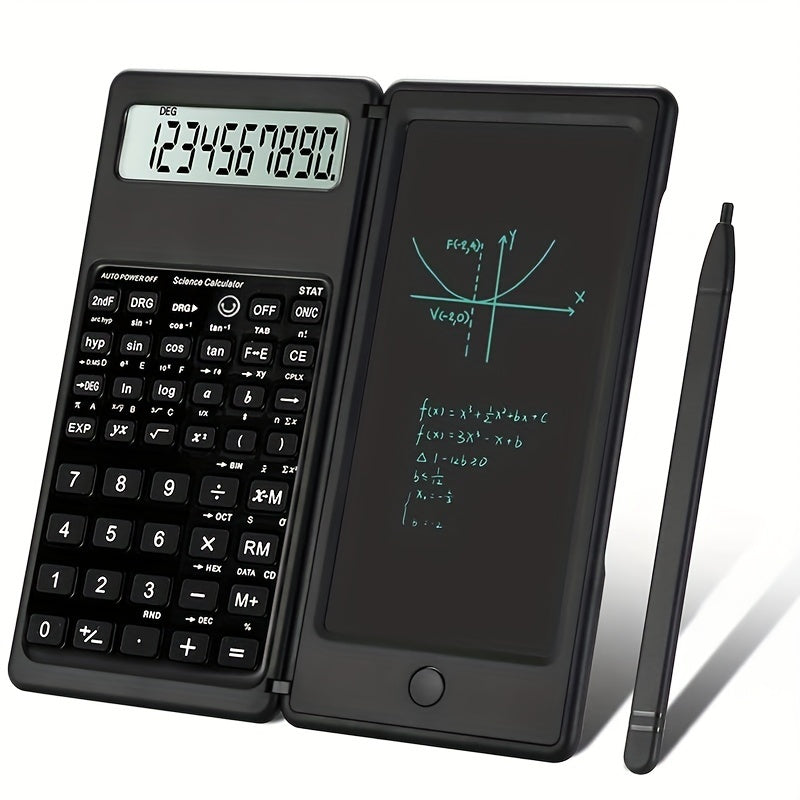 Scientific Calculator with Large Screen and Notepad for Students from Middle School to College