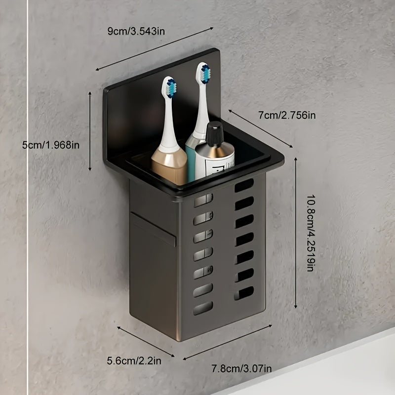 Wall-Mounted Bathroom Storage Rack with Drain for Toilet and Kitchen Organization 1 or 2 Pieces