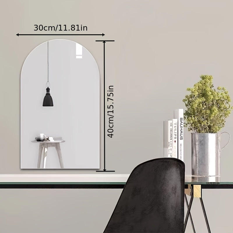 Espejo de pared de acrílico irrompible para dormitorio, baño, guardería, habitación infantil