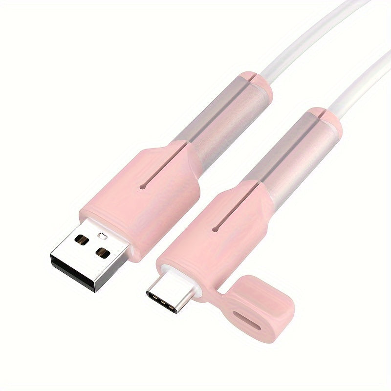 Silicone Cable Protector for Data Cables and Chargers Compatible with iPhone, Huawei, Oppo, Xiaomi, VIVO