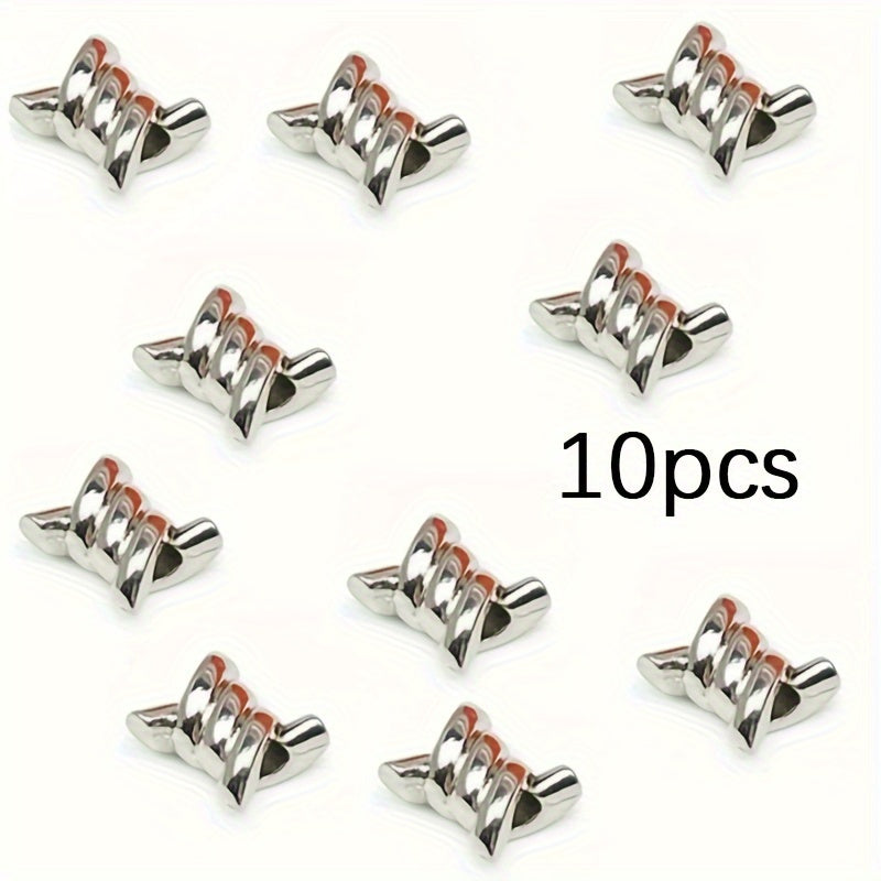10PCS Unisex Wire Thorn Knot Shoelace Charms for Sneakers Decoration