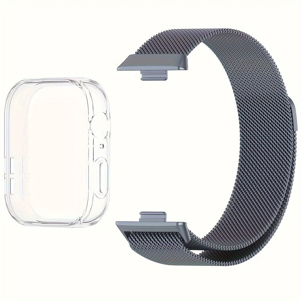 Stainless Steel Watch Band and Case for Huawei Watch Fit 3