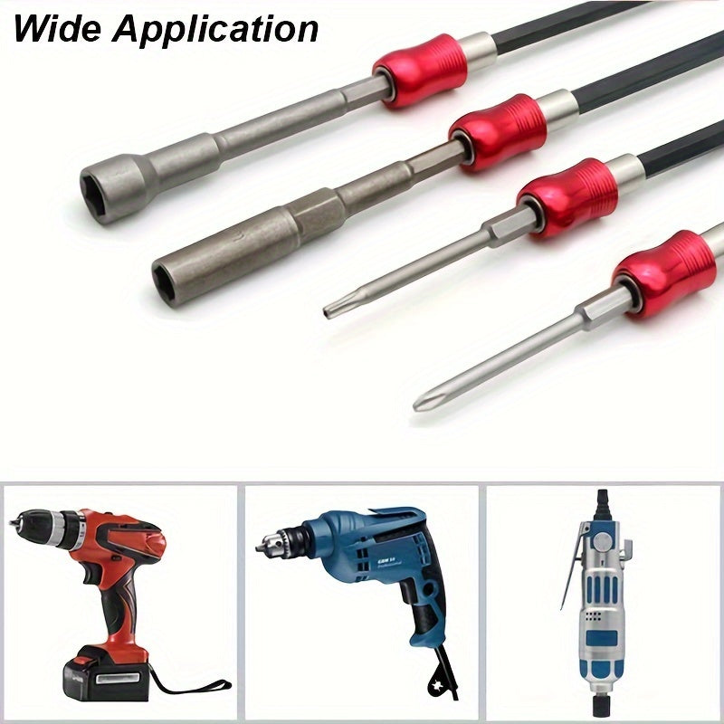 Magnetic Hex Drill Bit Holder Extension 11.8 Inches Chrome Vanadium Steel