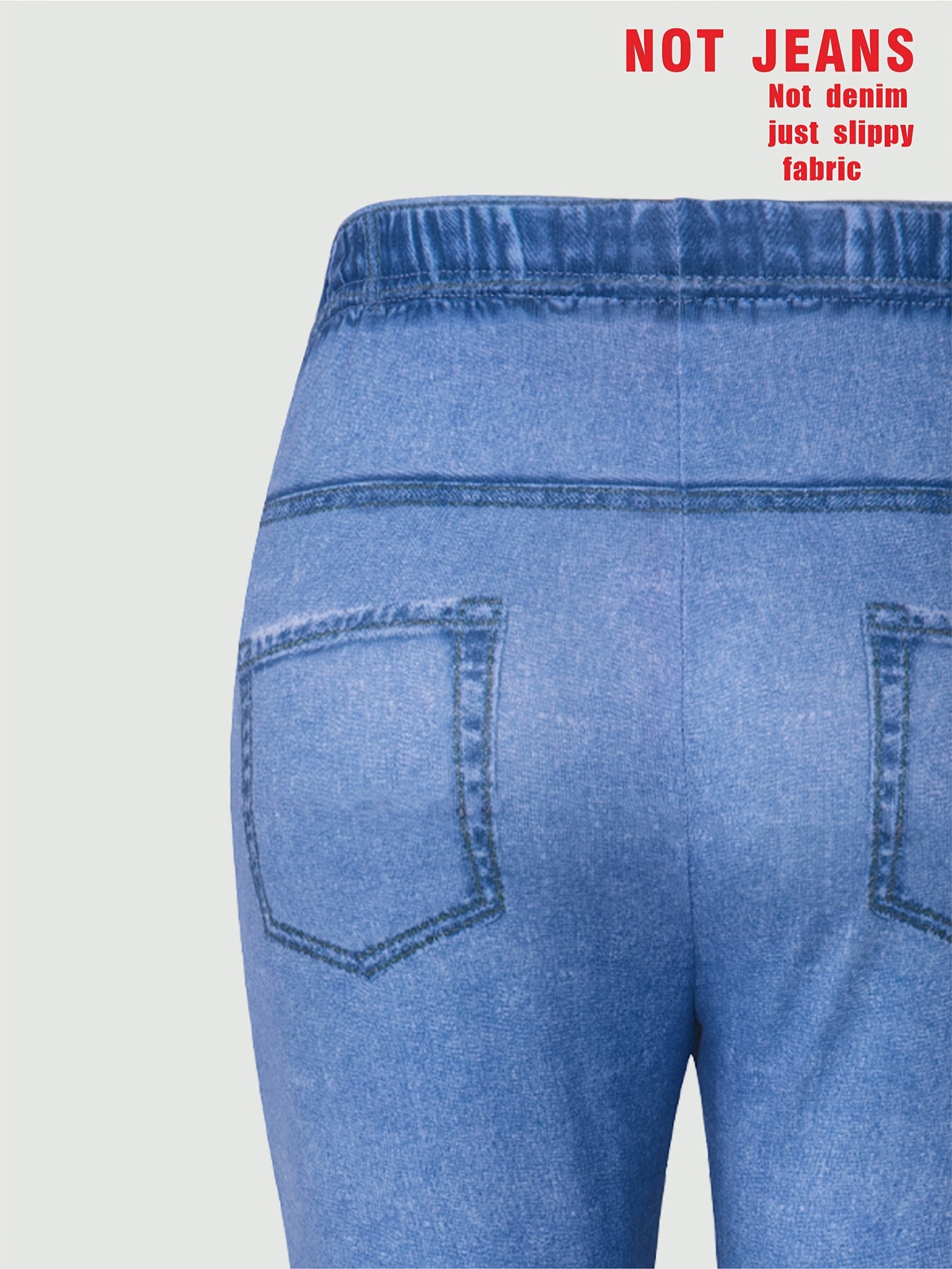 Girls Flare Jeans with Star Print Faux Pockets Elastic Waist for Spring Fall Casual