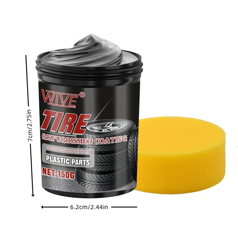 Black Plastic Car Wax and Polishing Kit for Interior and Exterior