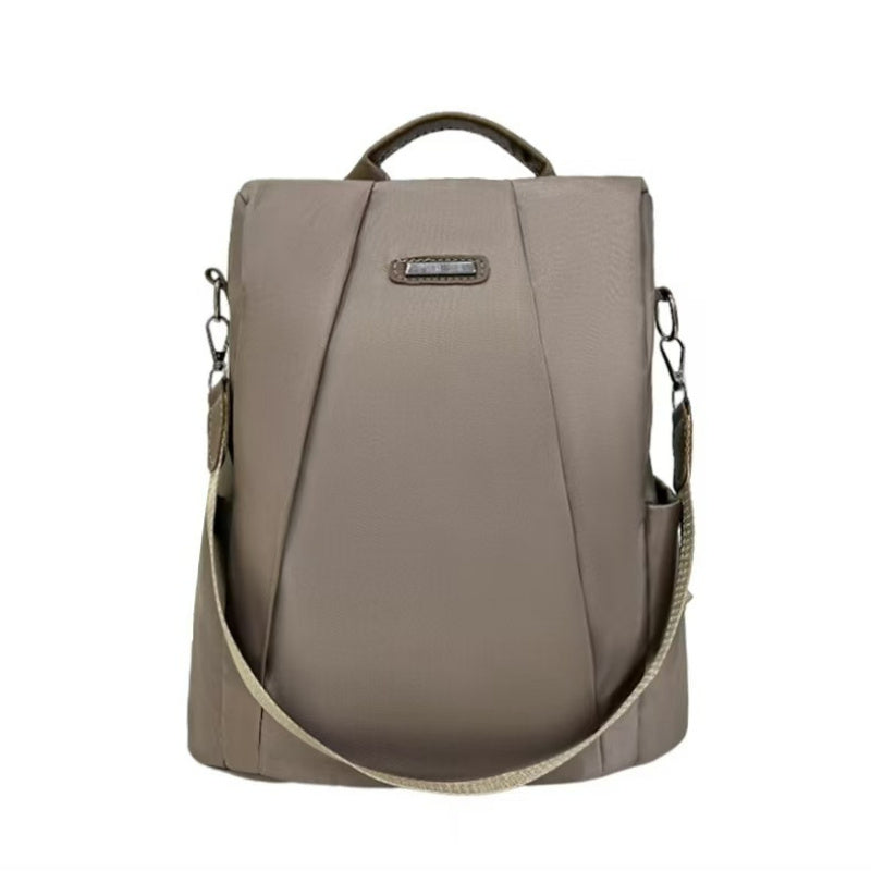 Ayollar uchun qora naylon sumka, o'g'irlashga qarshi, sozlanadigan kamarlar, maktab, sayohat, ochiq havoda