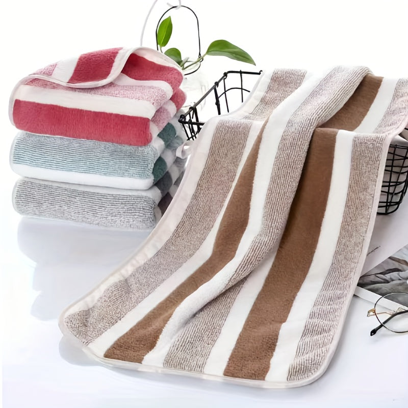 Absorbent Striped Towel Set for Home Bathrooms Ideal for Gift