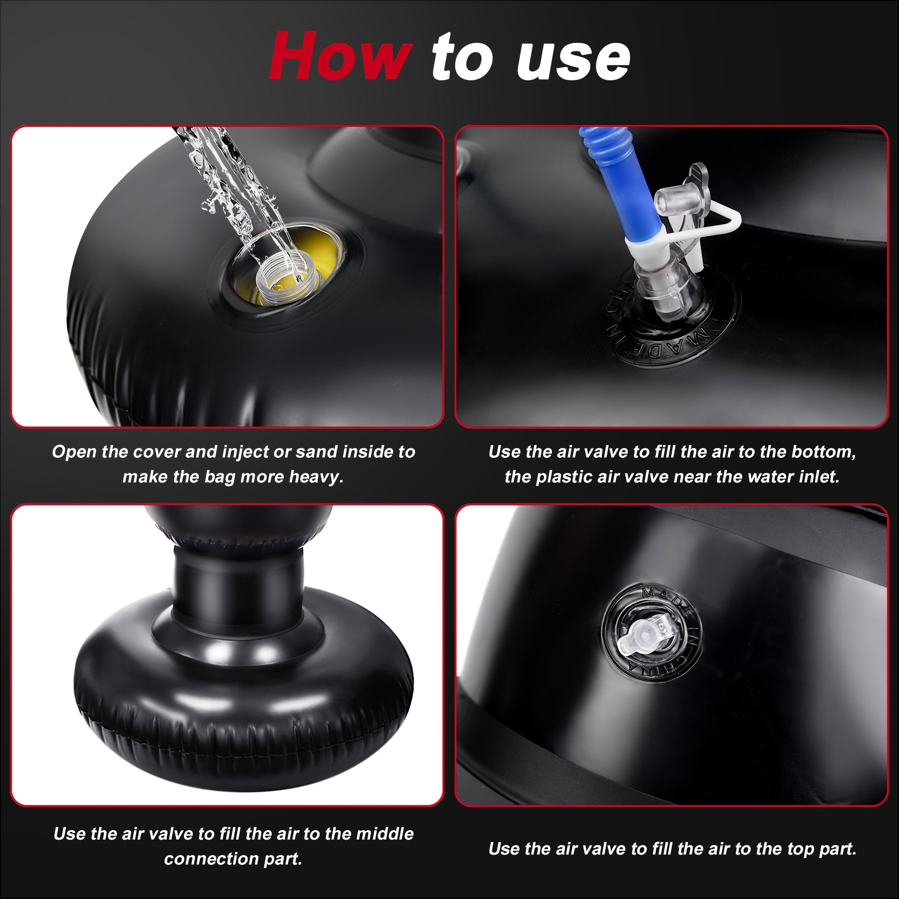 Kids Inflatable Punching Bag Set with Boxing Gloves and Skipping Rope for Karate and Kickboxing