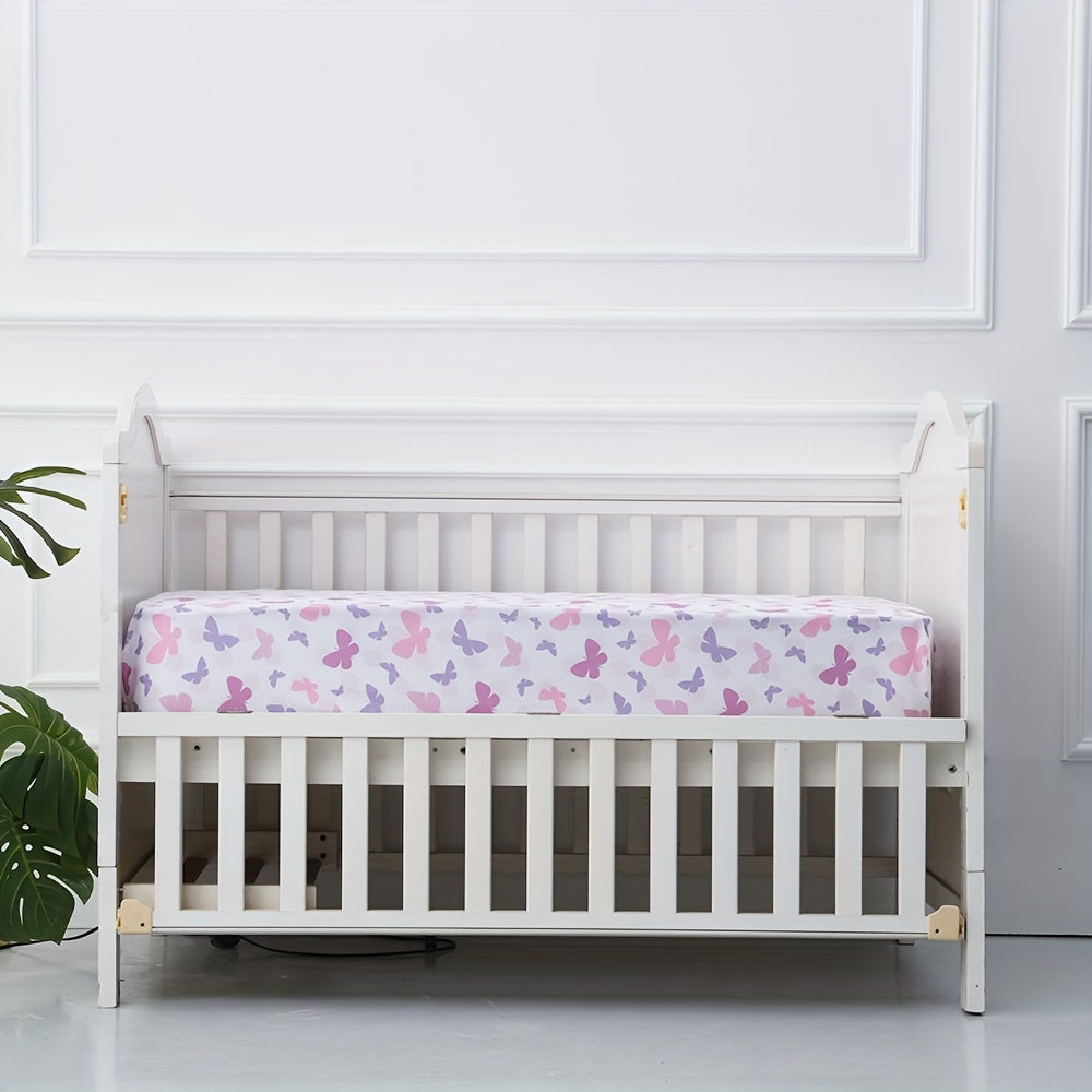 4-Pack Microfiber Fitted Crib Sheets for Baby Boys and Girls 28x52 Inches