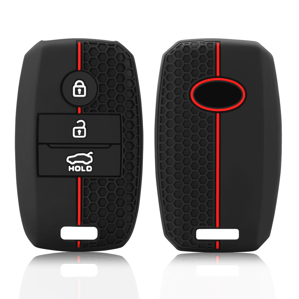 Smart Silicone Car Key Case Cover for Kia Vehicles with 3/4 Buttons