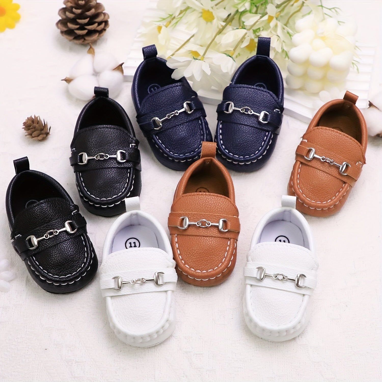 Boys' Slip-On Loafer Shoes Kids Casual Lightweight PU Fabric Autumn Spring