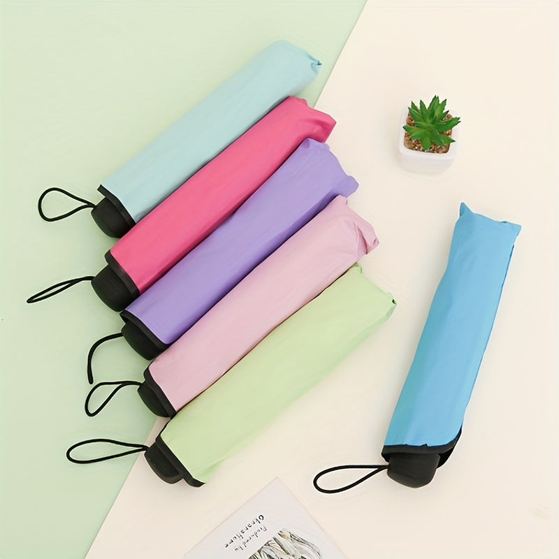 Sombrilla de doble uso con diseño de flor de agua en floración, plegable, varillas de acero