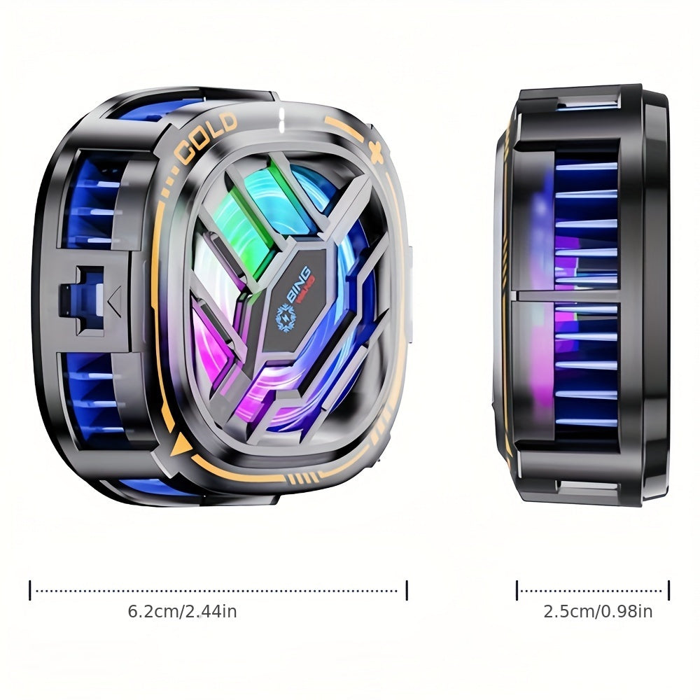 Mobile Gaming Cooling Fan with Digital Display Magnetic Clip Radiator for iOS and Android
