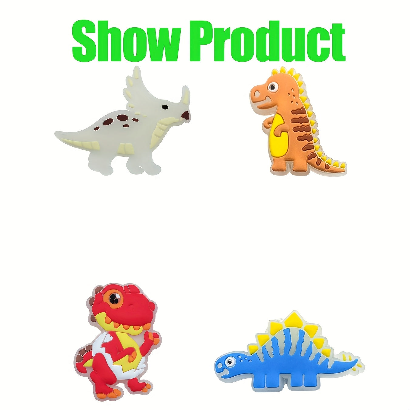 12Pc Glow-in-the-Dark Dinosaur Toys Sets for Kids, Durable Party Gift