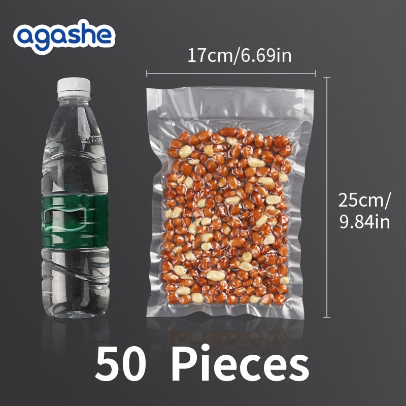 50 dona Og'ir Vaznli Suvni Yopish uchun Qoplar, Oziq-ovqatni Saqlash, Pichoqga chidamli, Muzlatgichda Saqlash