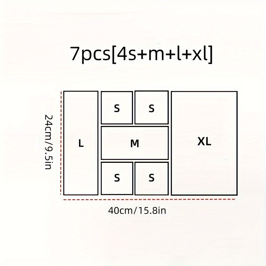 Akril makiyaj tashkilotchisi to'plami, to'lqinli shkaf saqlash va stol usti tasmali quti bilan