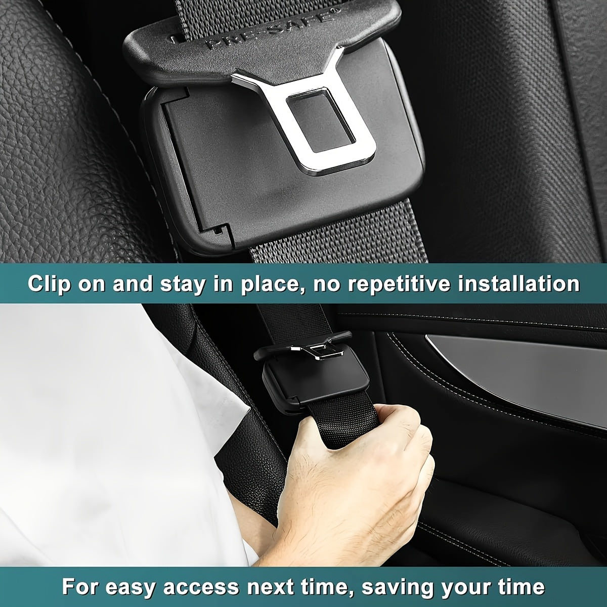 Comfortable Car Seat Belt Adjusters for All Vehicles Durable TPU Ergonomic Design