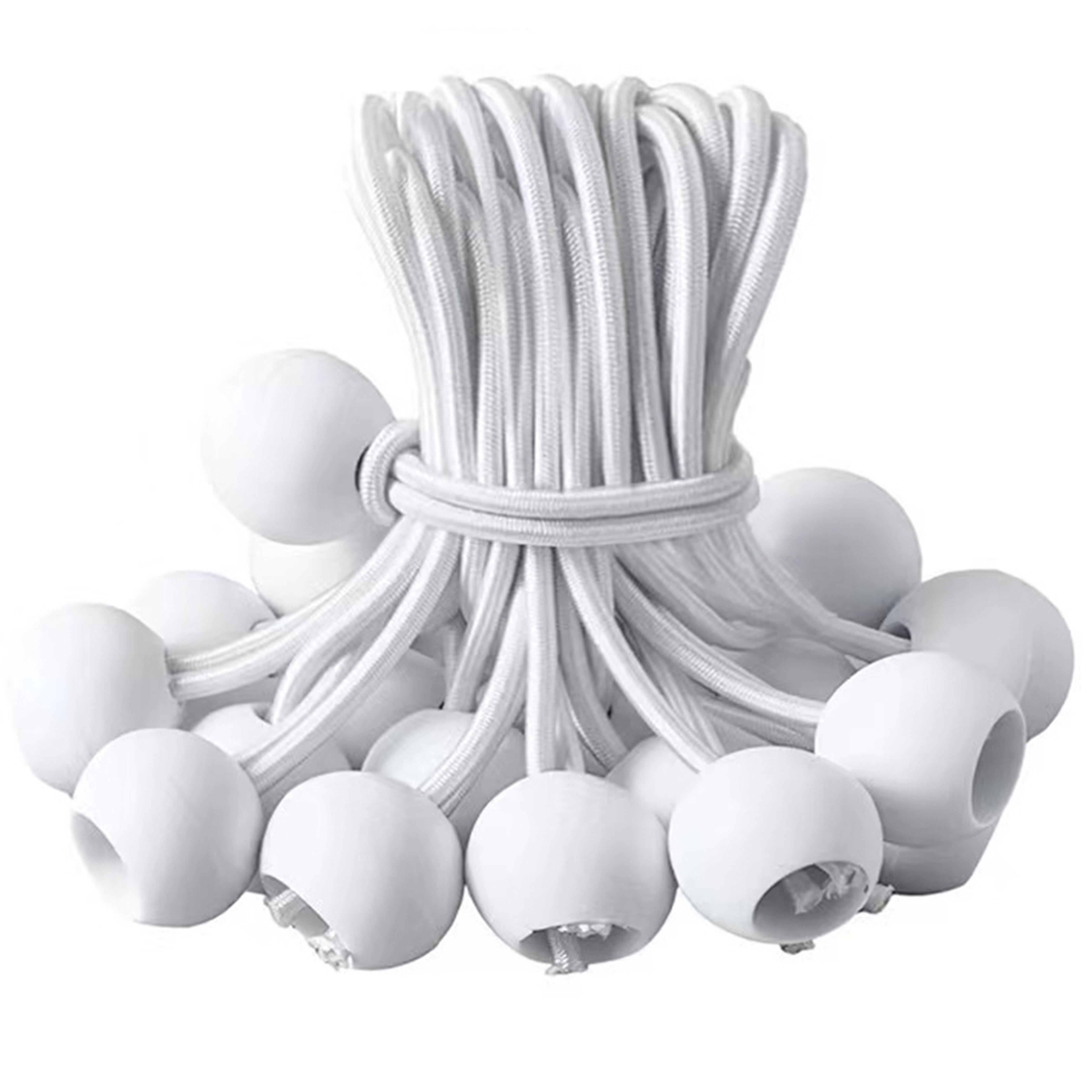 Heavy-Duty Elastic Cord Ties Black Rubber Bands for Camping Camping Gear Bikes Ladders