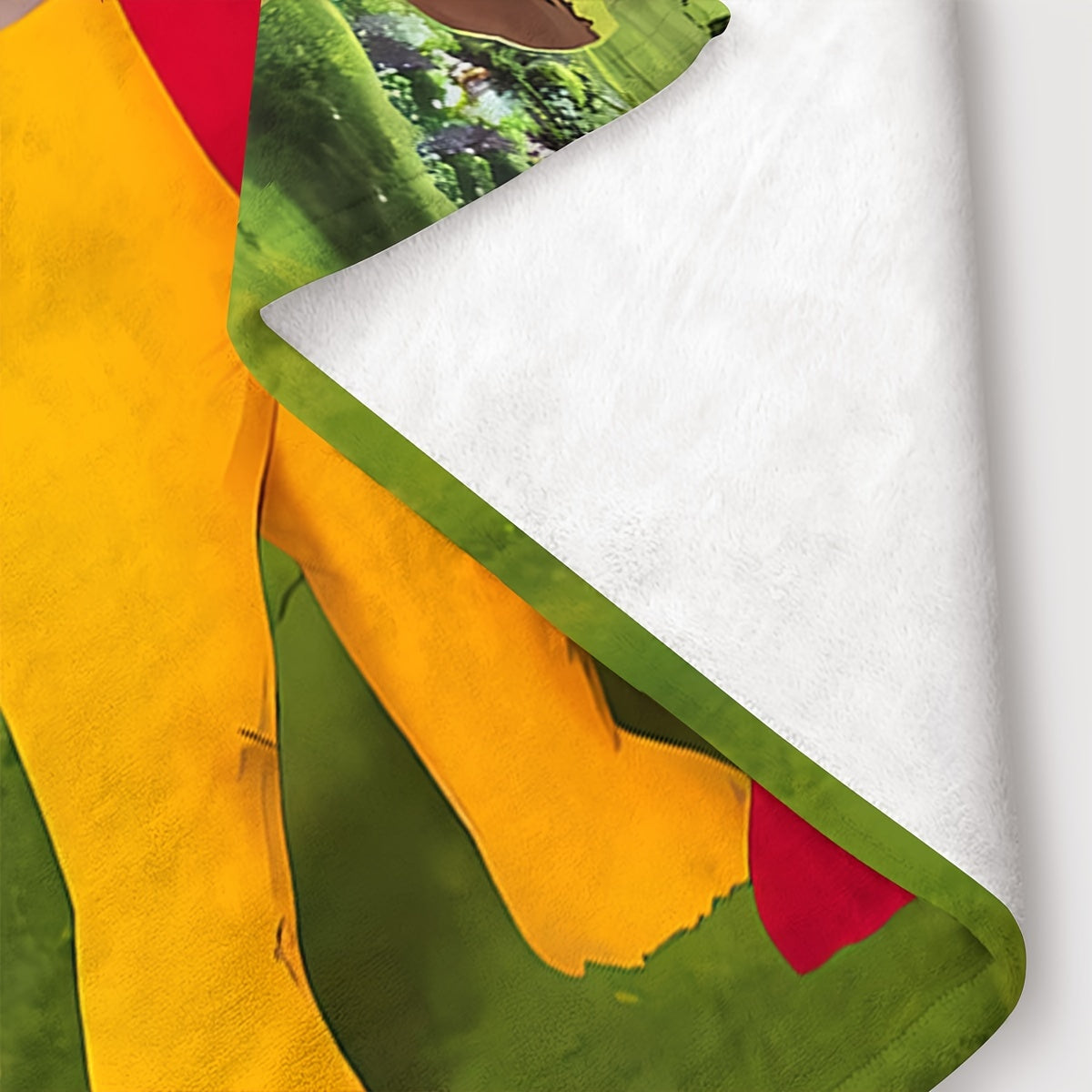 Digital Print Throw Blanket for Sofa Bed or Office Naps Hypoallergenic Polyester Lightweight and Cozy