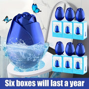 Flower-Shaped Toilet Bowl Cleaner with Deodorizing and Stain Removal