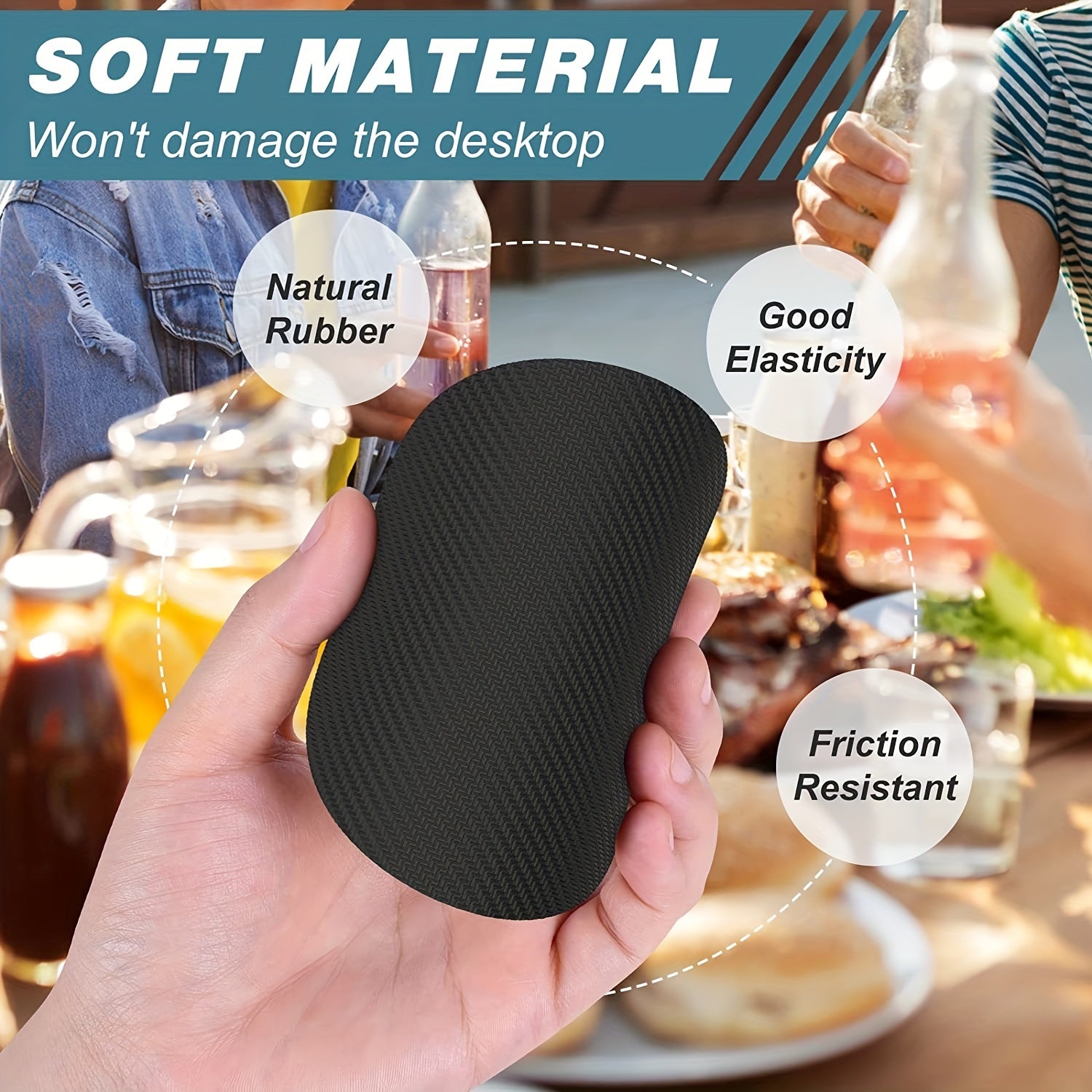 Luxury Gold Marbling Coasters Set 6 Absorbent Rubber Non-Slip 10.16cm Round